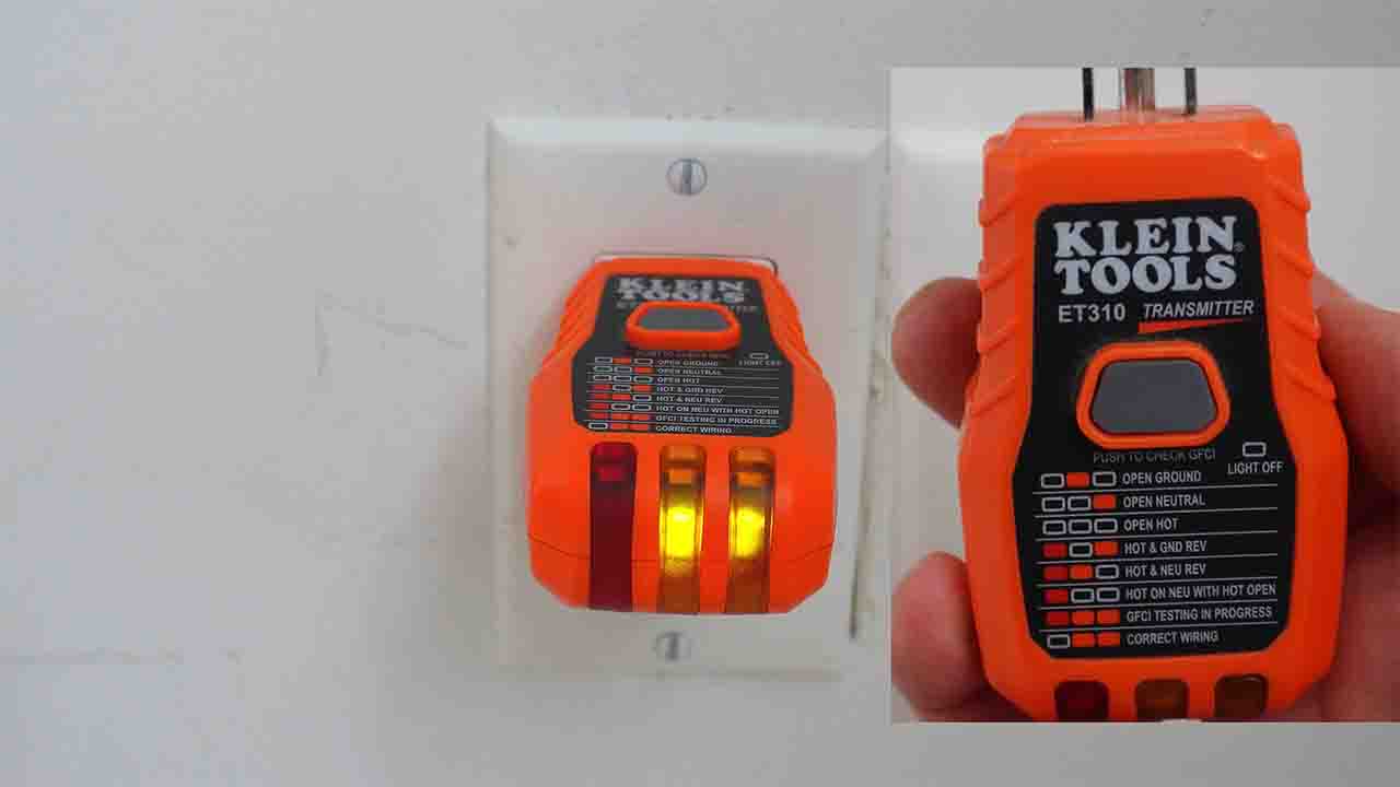 circuit tester for checking grounding in outlet