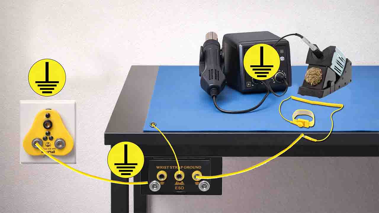 esd protection diagram for home soldering