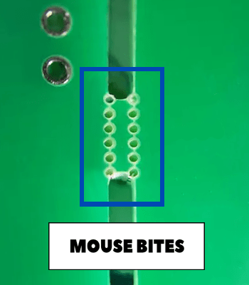 mouse bites on PCB jumper