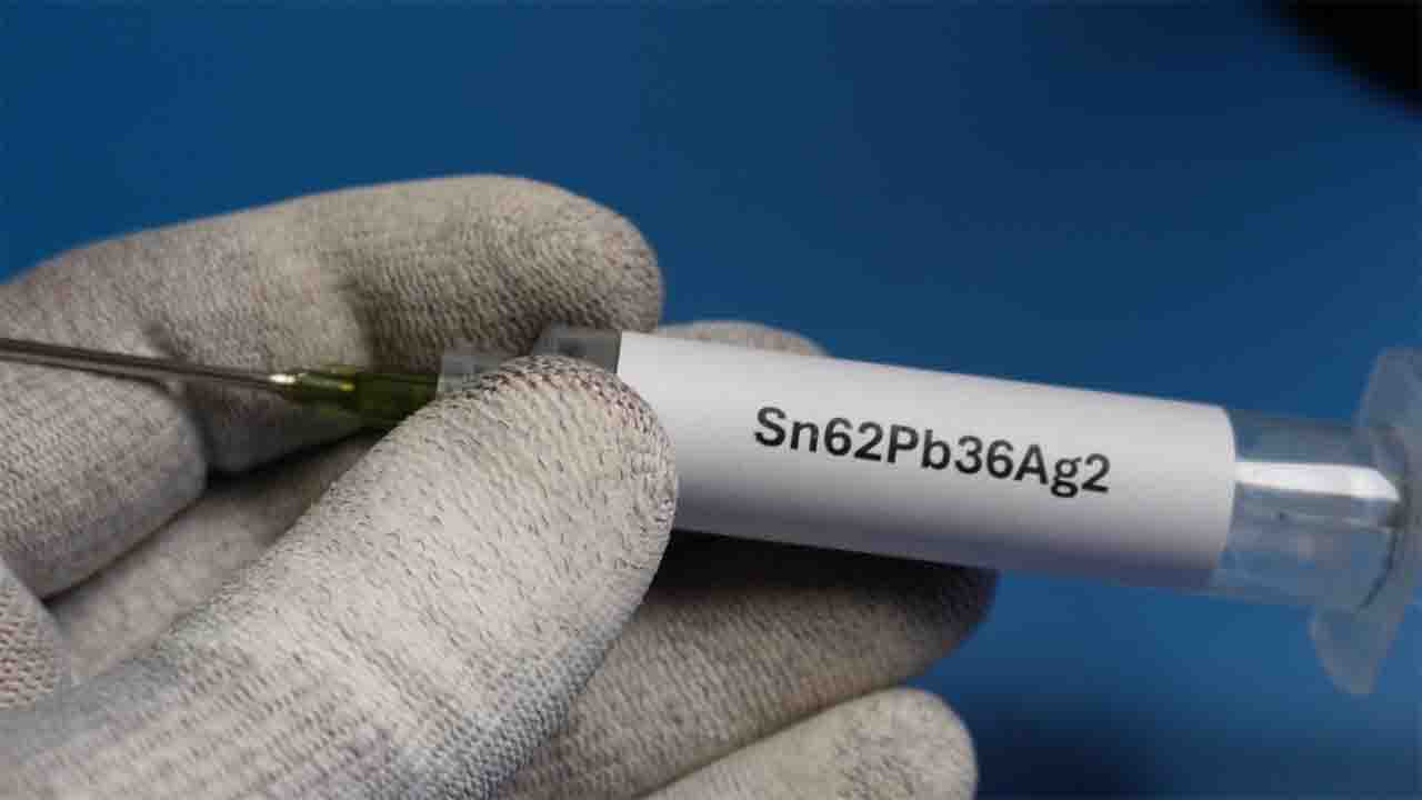 soldering paste in syringe sn62pb36ag2