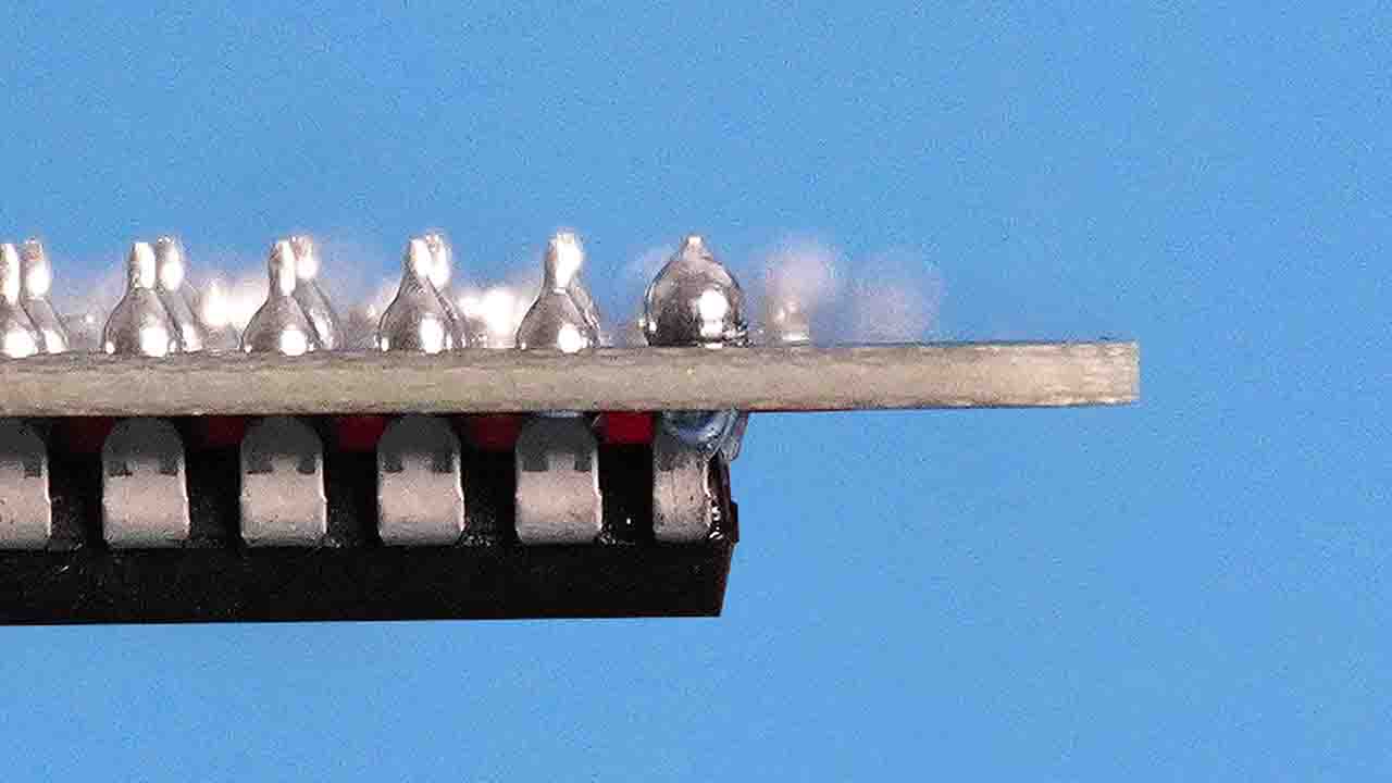 too much solder