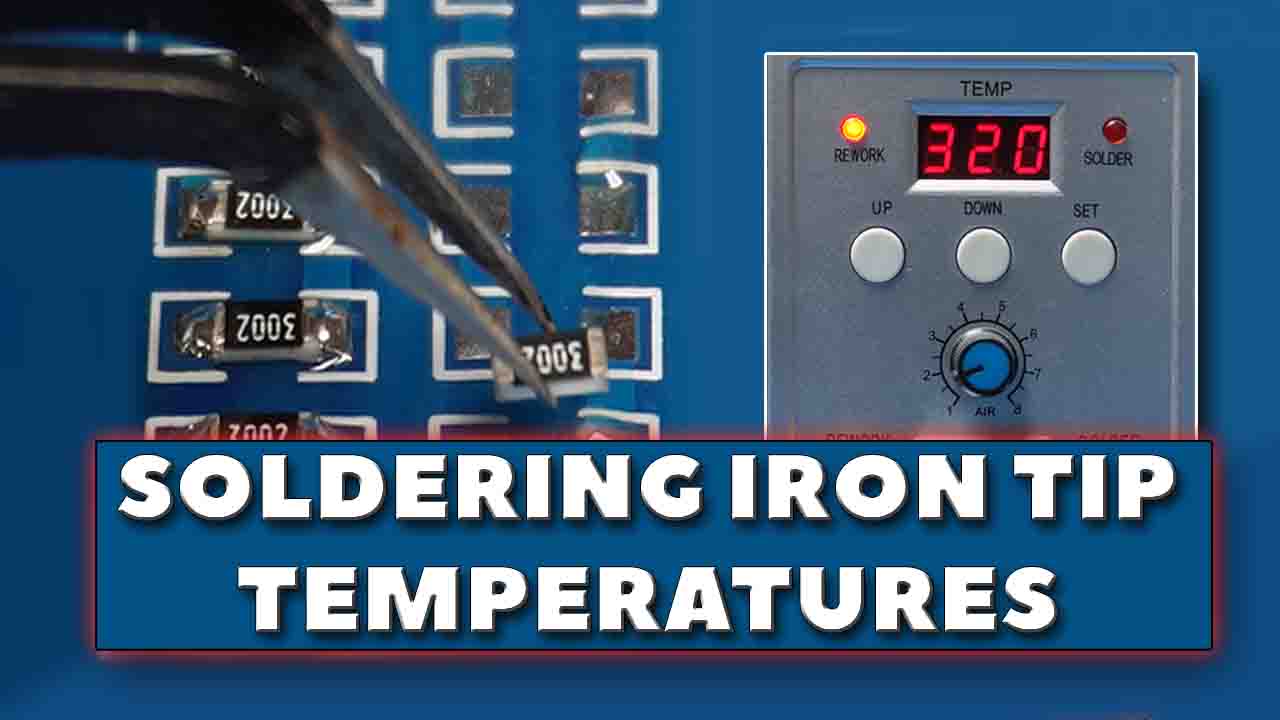 Soldering iron tip temperature