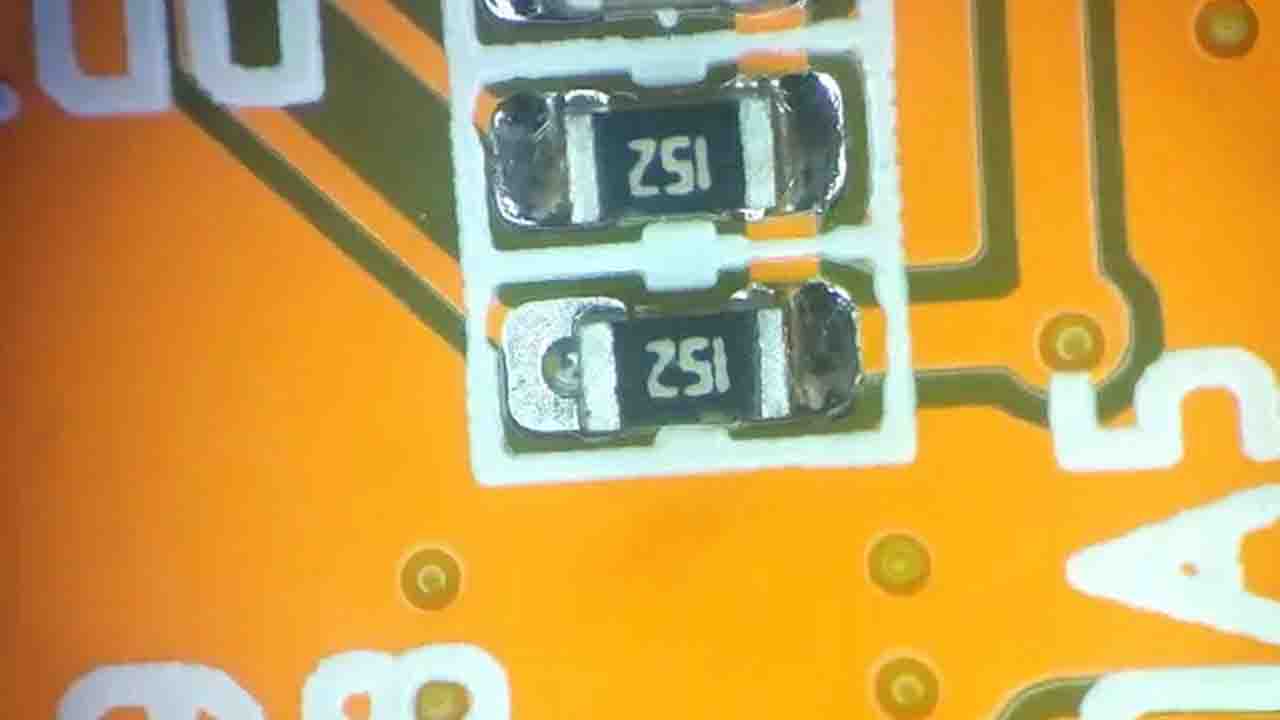 solder leak into via hole on pcb pad
