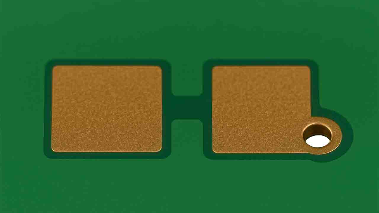 vias inside soldering pcb pads