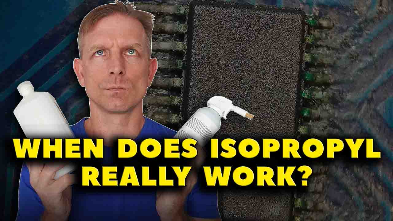 Cleaning PCB with IPA Isopropyl Alcohol